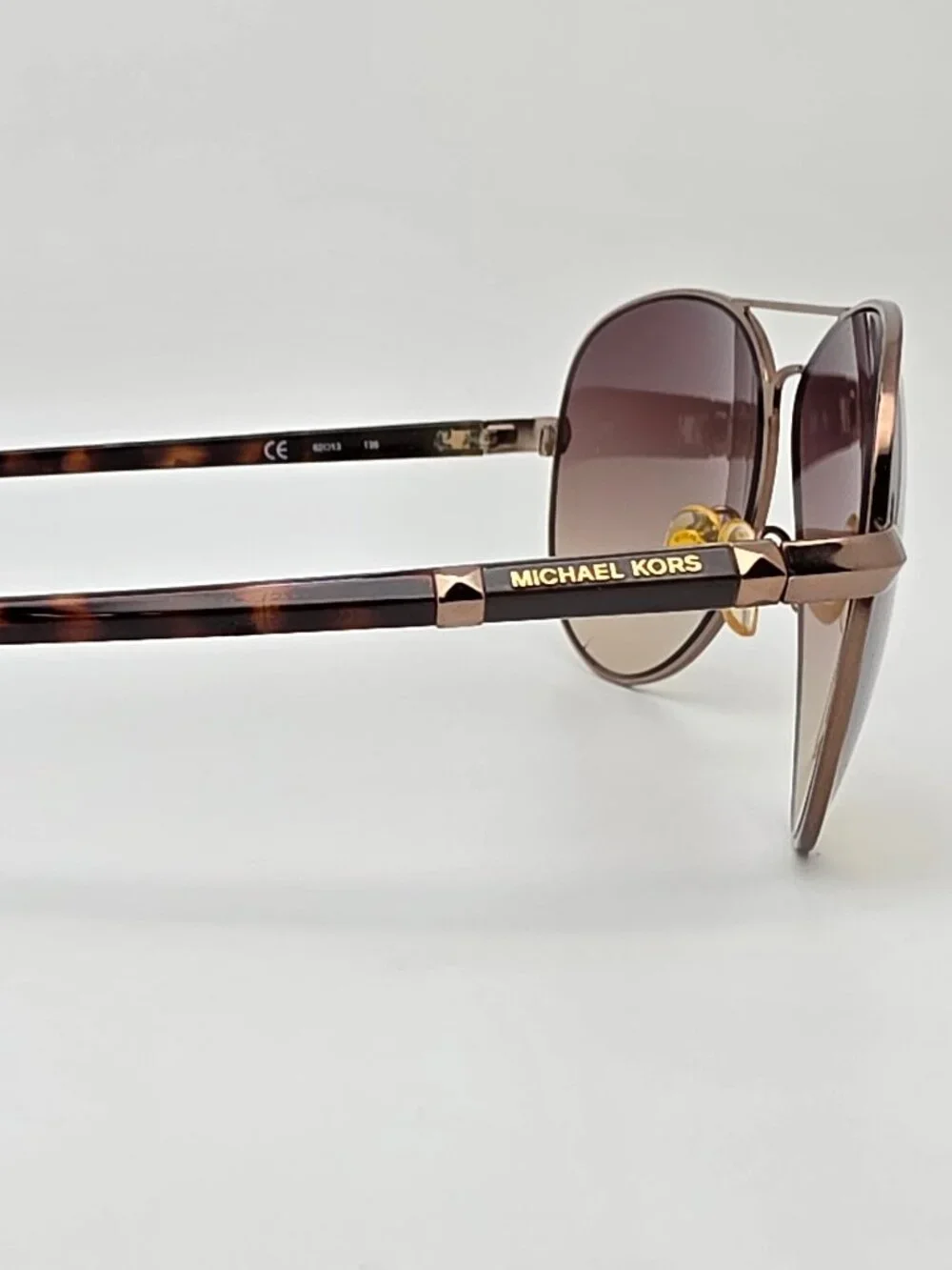 Michael Kors Karmen M2477S 239 Taupe Frame Brown Gradient Aviator Sunglasses
